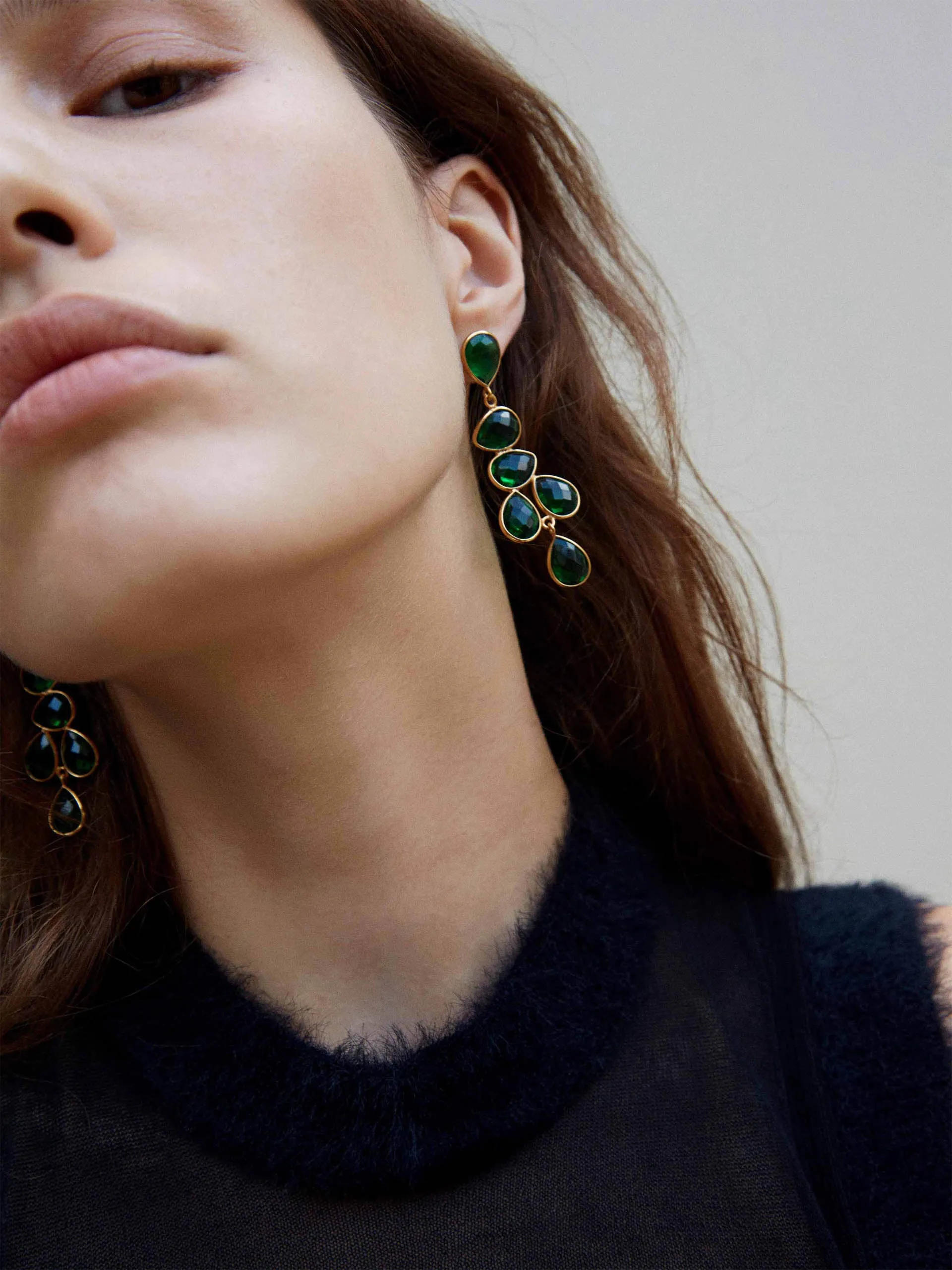 Emerald Sheena earrings