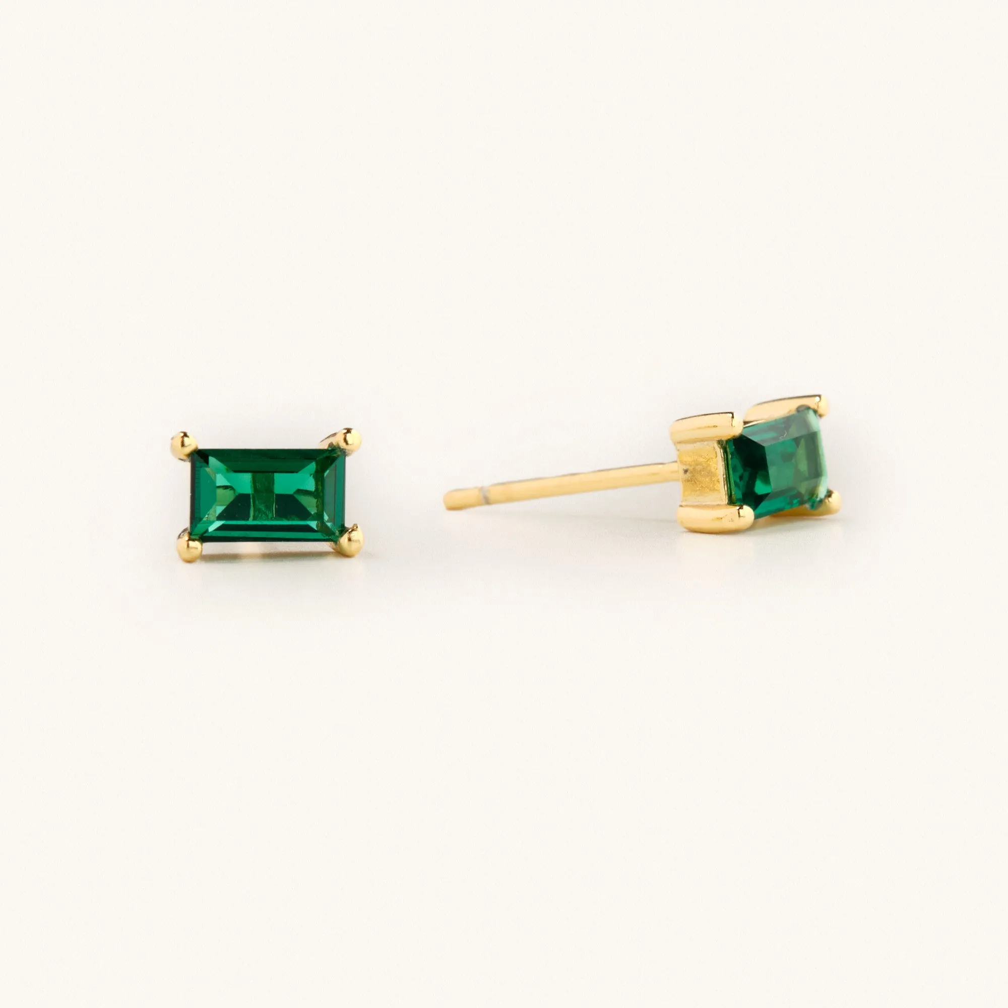 Emerald Stud Earrings