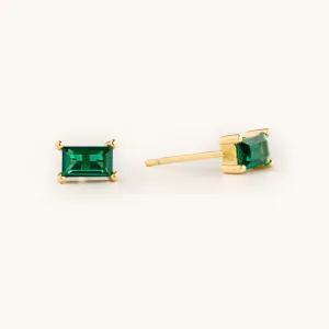 Emerald Stud Earrings