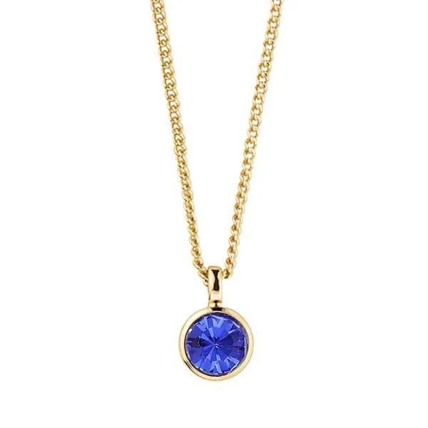 ETTE SHINY GOLD SAPPHIRE NECKLACE