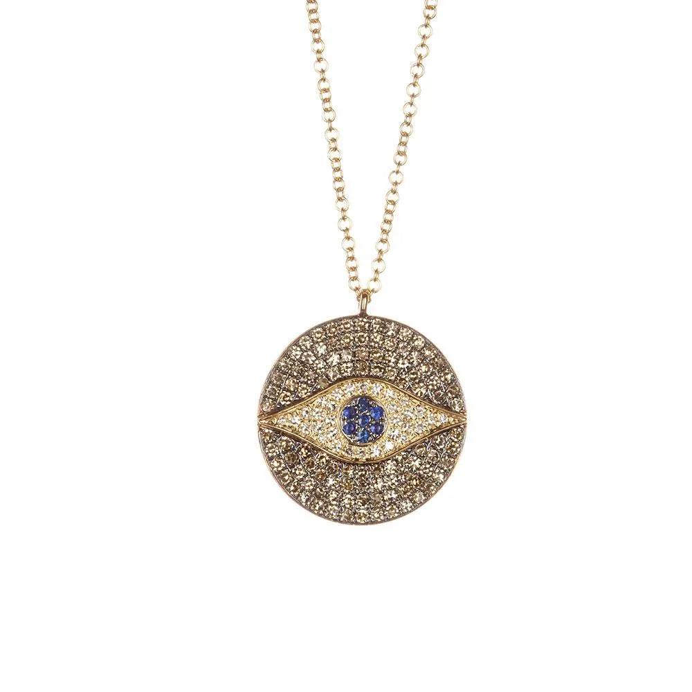 Evil Eye Medallion Necklace