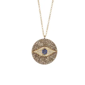 Evil Eye Medallion Necklace