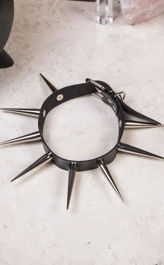 EXTRA Malevolence Super Long Spiked Choker