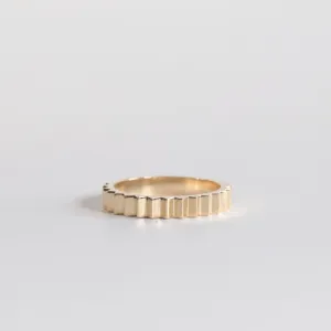 Fluted Gold Band