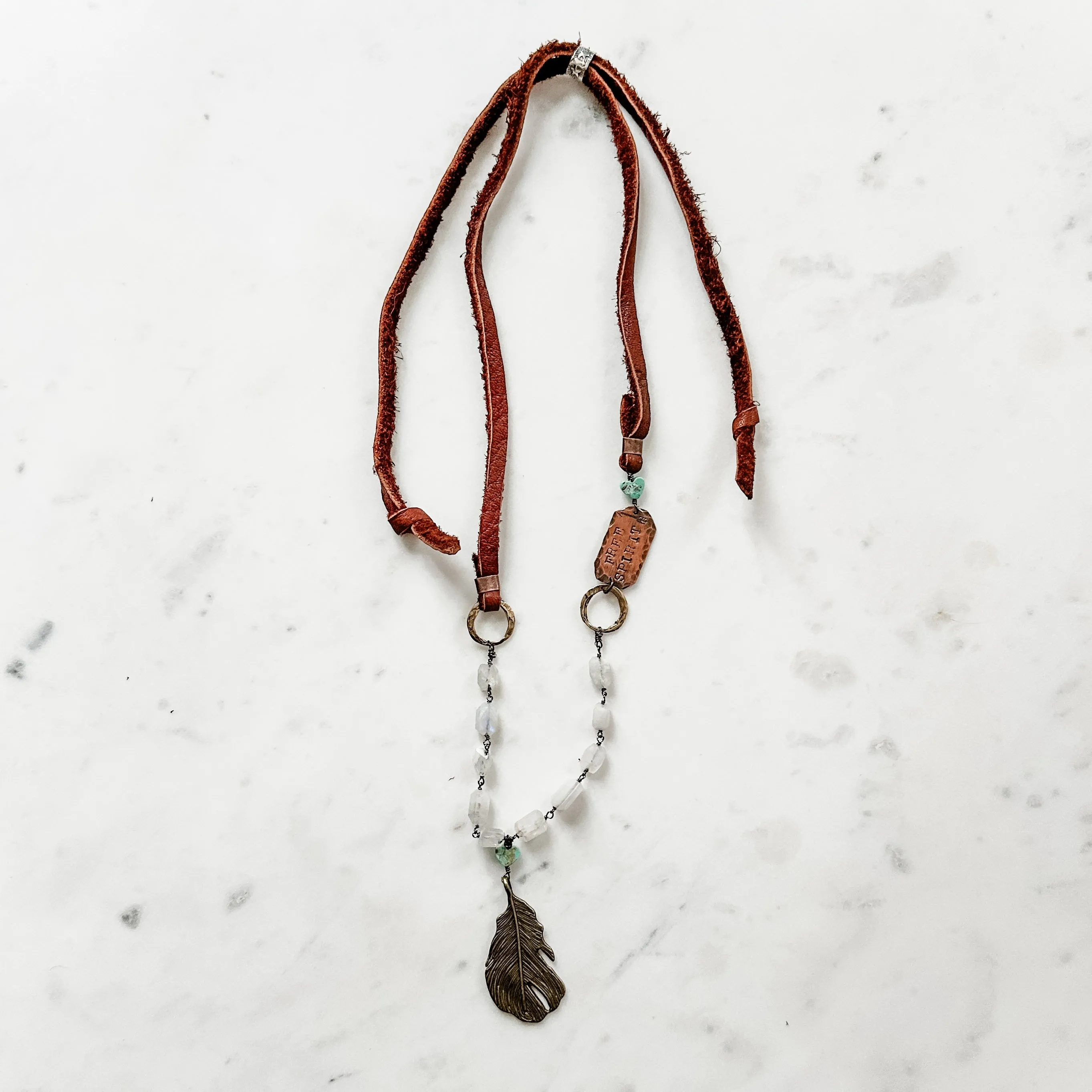 Free Spirit Necklace - Exclusive Handmade Jewelry for Bourbon Cowgirl