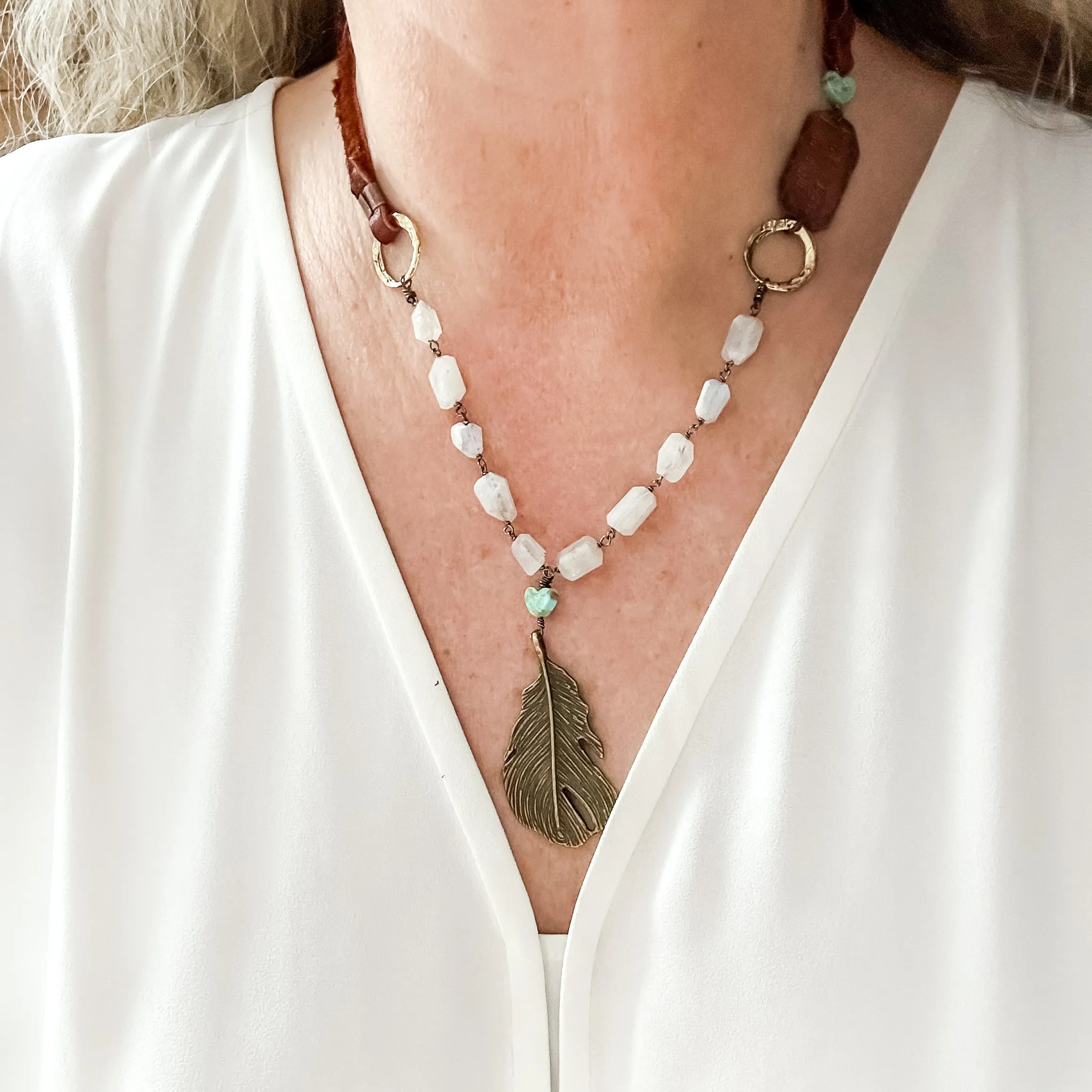 Free Spirit Necklace - Exclusive Handmade Jewelry for Bourbon Cowgirl