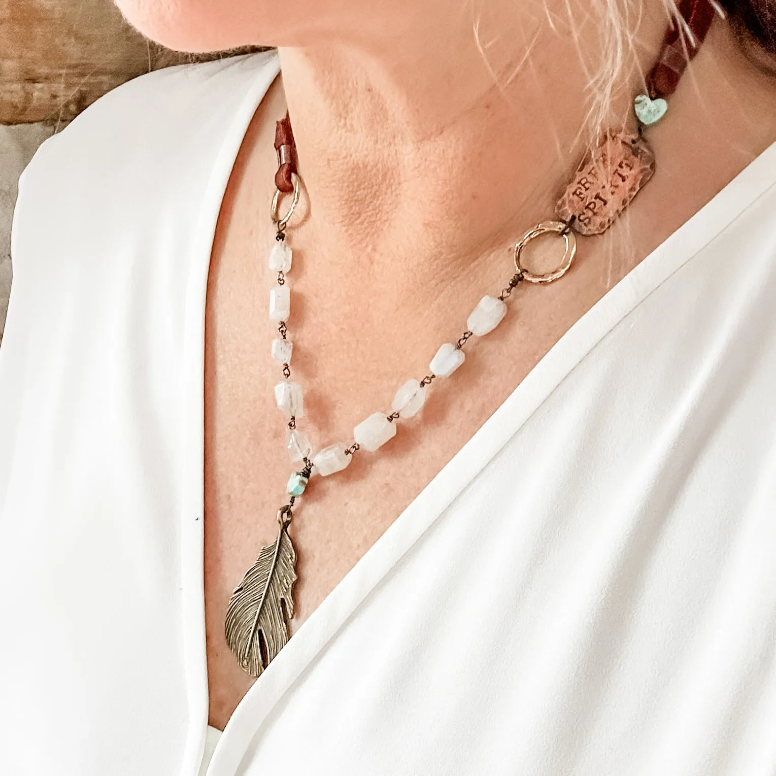 Free Spirit Necklace - Exclusive Handmade Jewelry for Bourbon Cowgirl