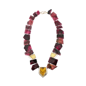 Fuschia Tourmaline IMIX Necklace