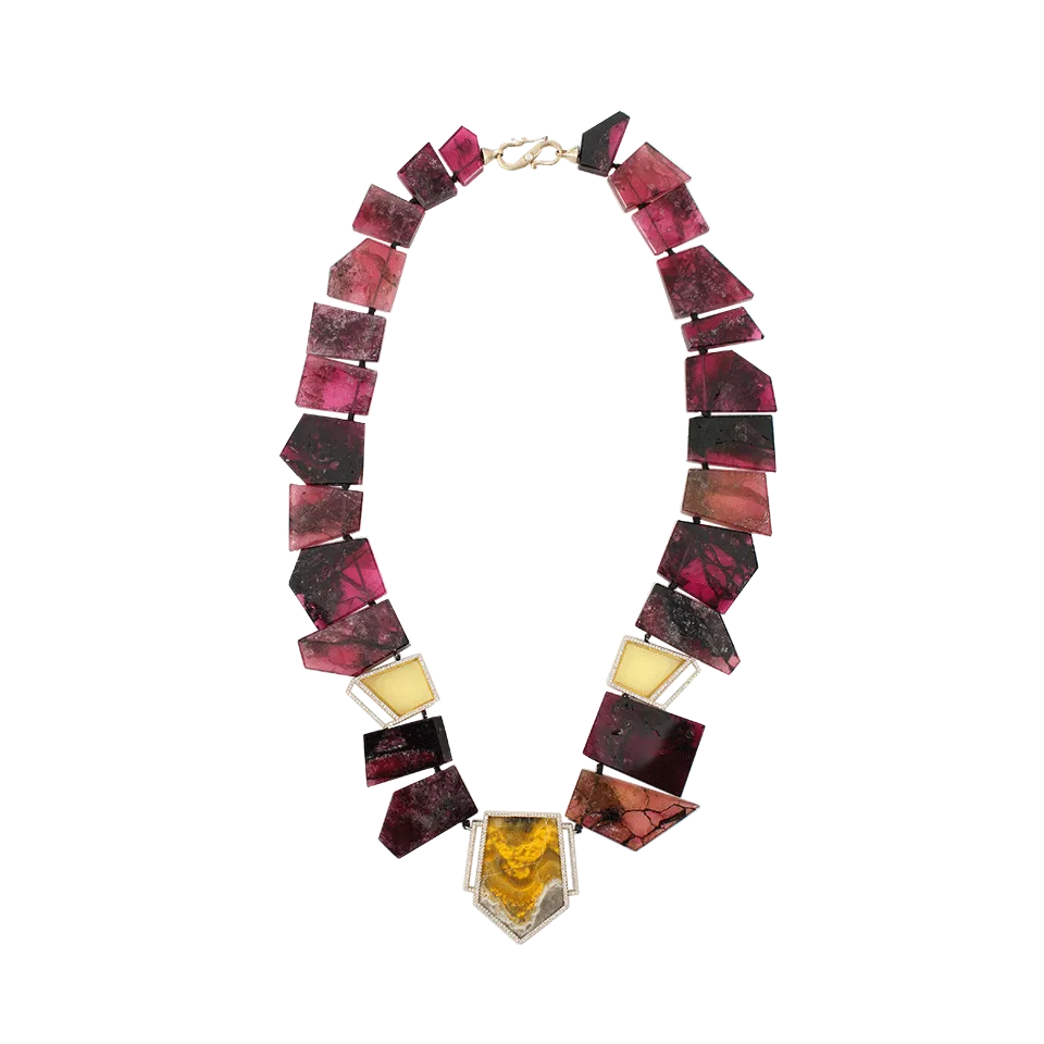 Fuschia Tourmaline IMIX Necklace