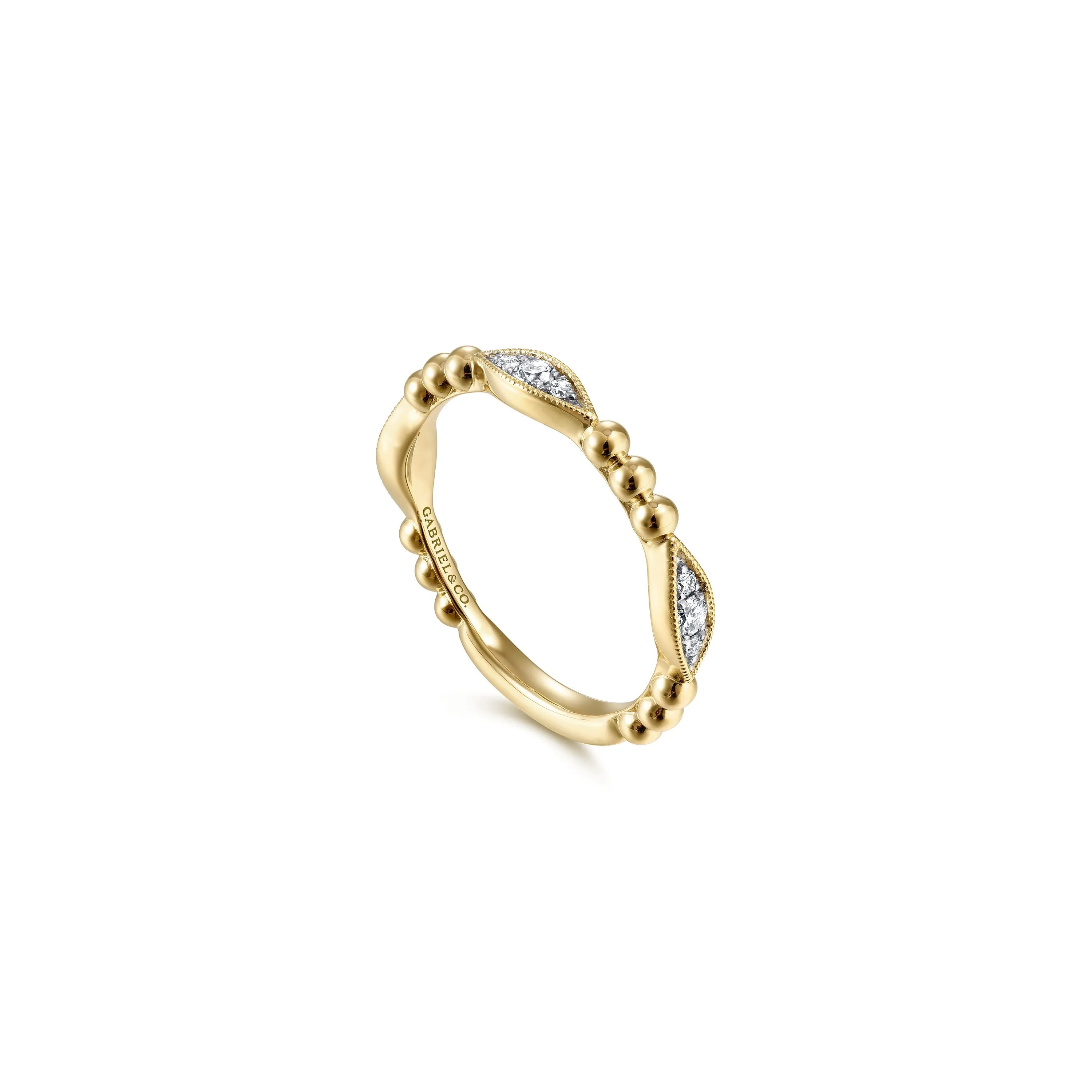 Gabriel & Co. 'Bujukan' Illusion Marquise Diamonds Stackable Ring