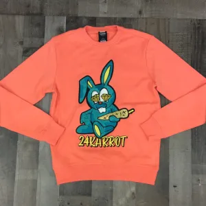 Genuine- karrott bunny crewneck (coral)