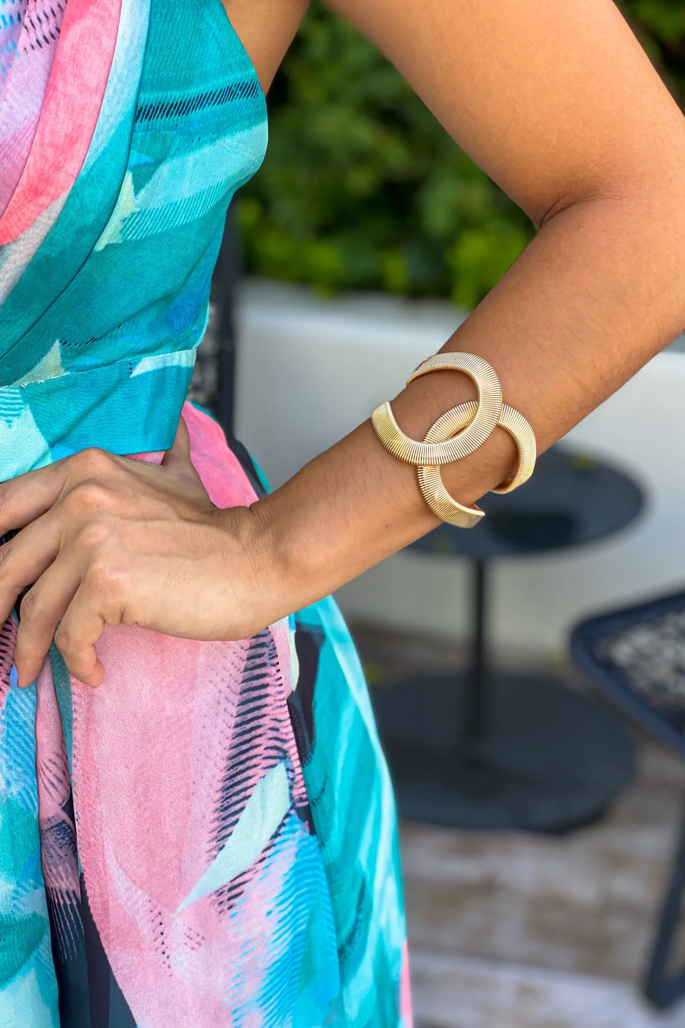 Gold Infinite Bangle