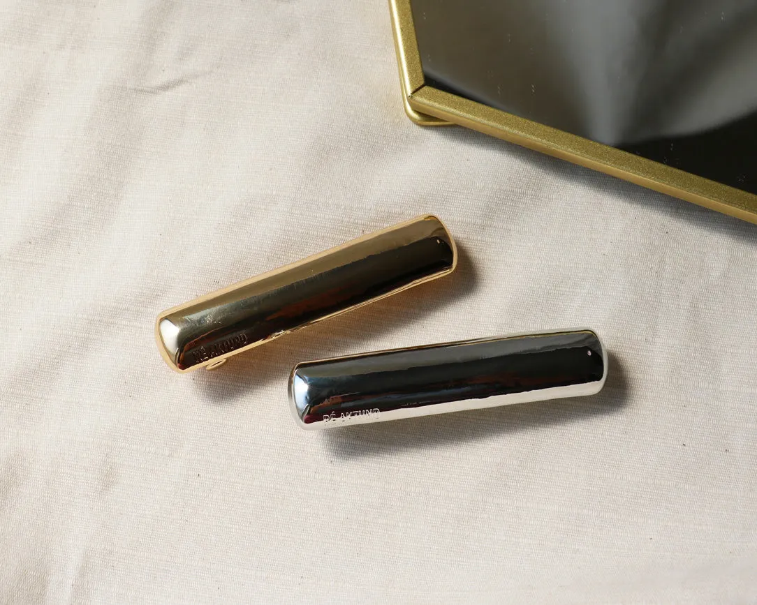 Gold Metal Square Barrette