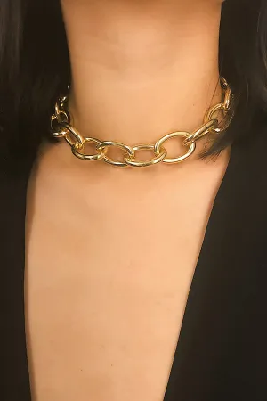 Gold Plated Chunky Chain Choker