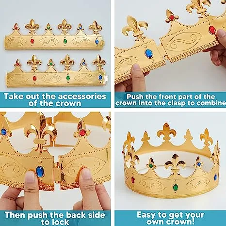 Gold Regal King Crown