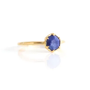 GRACE RING - LAPIS & GOLD