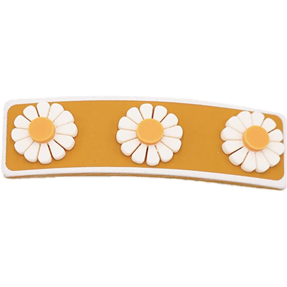 Grech & Co. Wide Bar Clip Flower Wheat