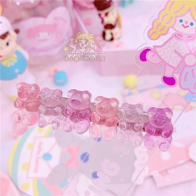 Gummy Bear Hair Clippies