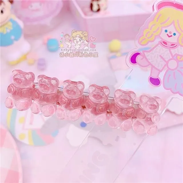 Gummy Bear Hair Clippies