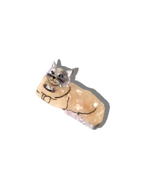 Hand-painted Ragdoll Cat Barrette Hair Clip | Eco-Friendly