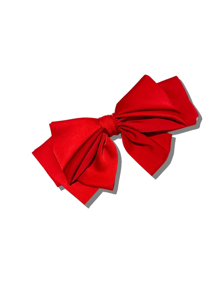 Handmade Satin Bow Hair Clip