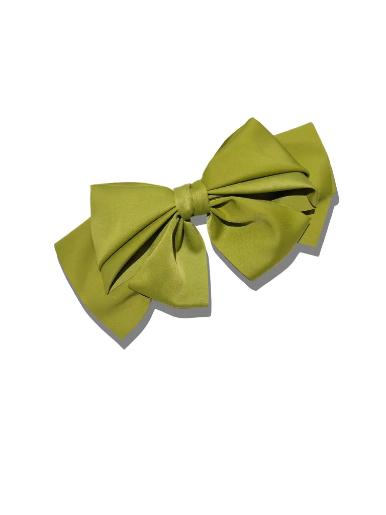 Handmade Satin Bow Hair Clip