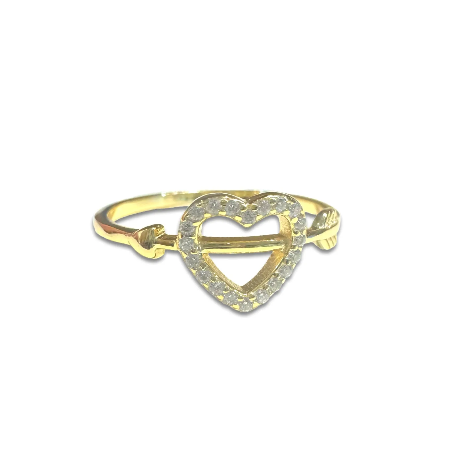 Heart Arrow Sparkle Ring