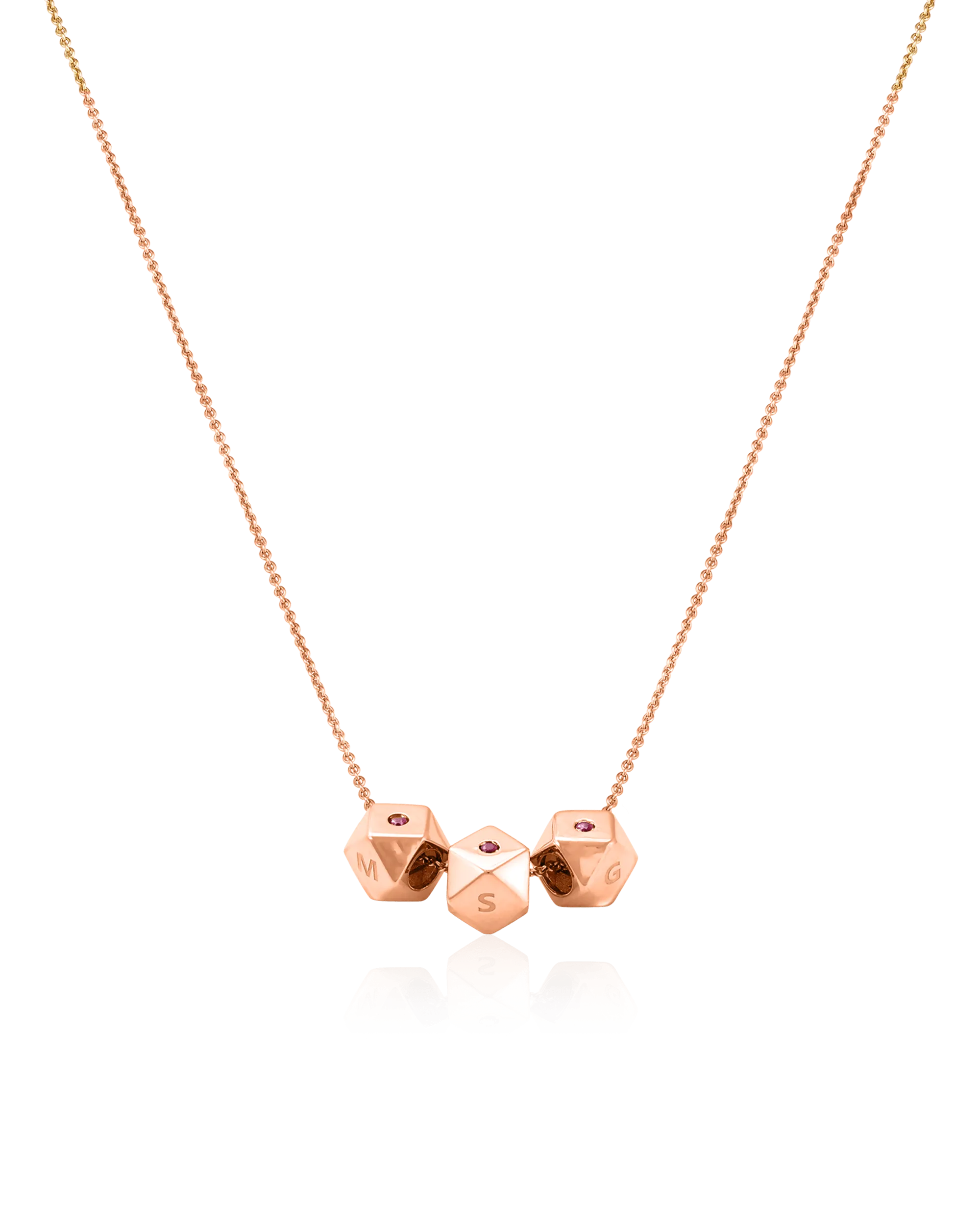 Hedra Necklace - 18K Rose Vermeil