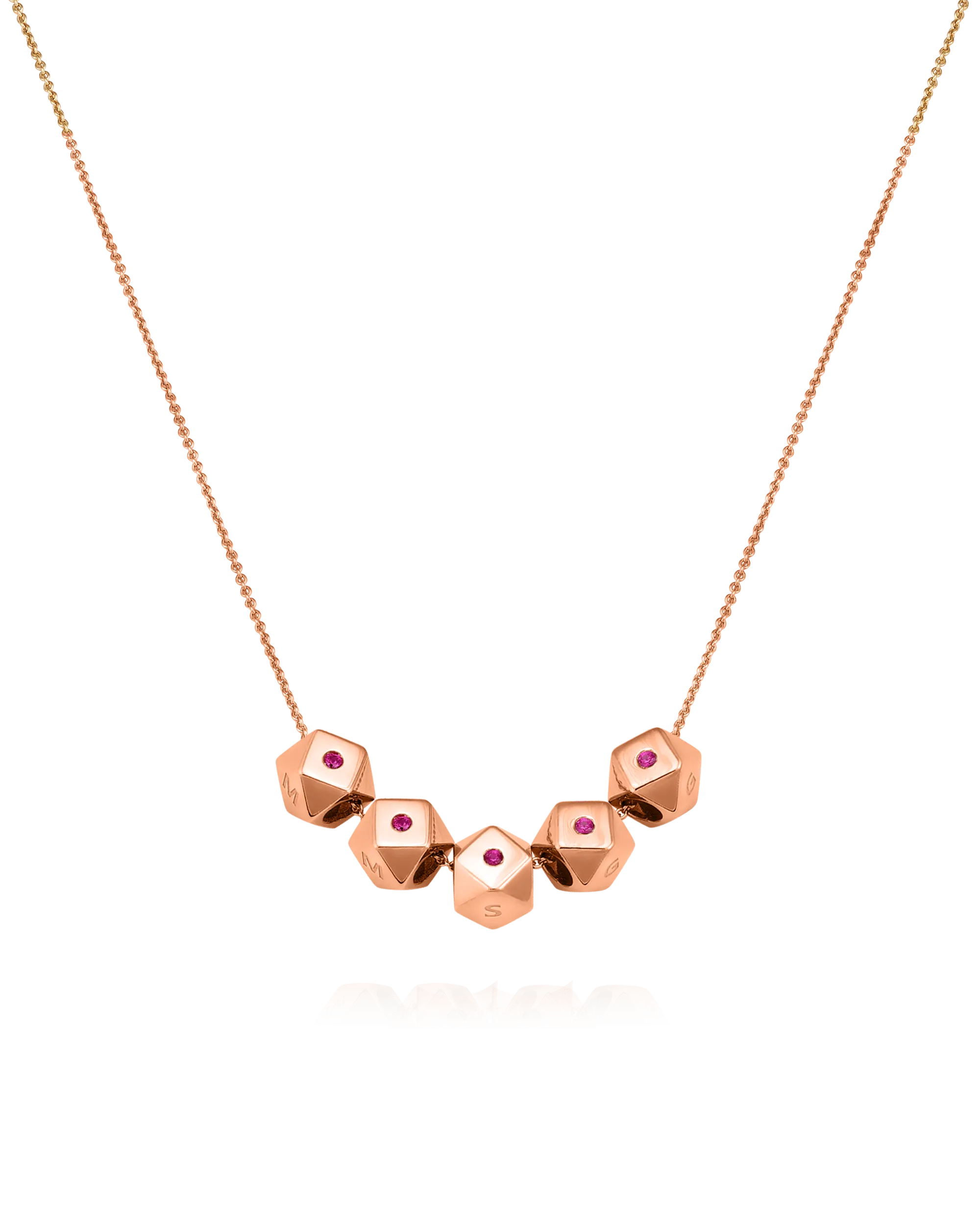 Hedra Necklace - 18K Rose Vermeil