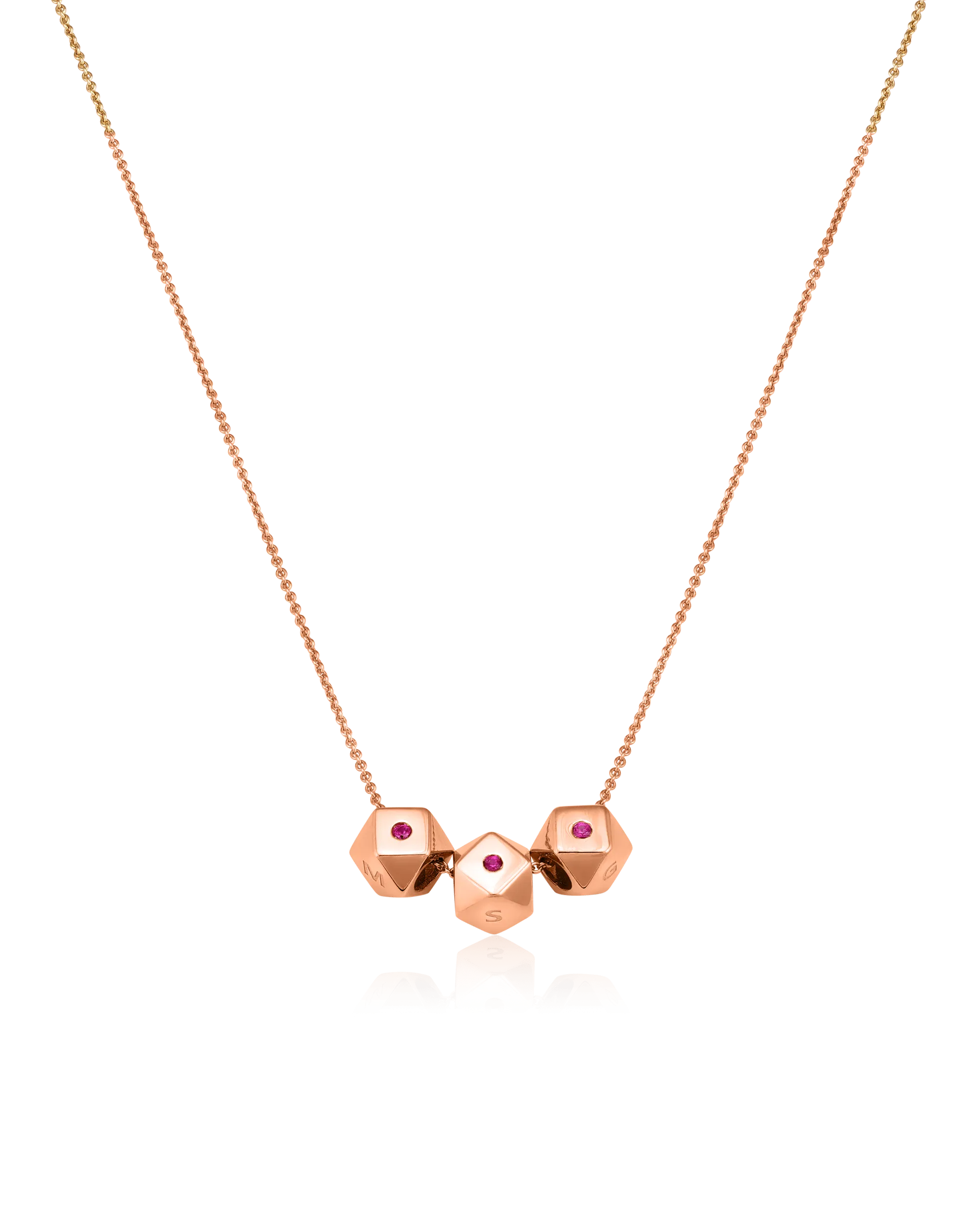 Hedra Necklace - 18K Rose Vermeil