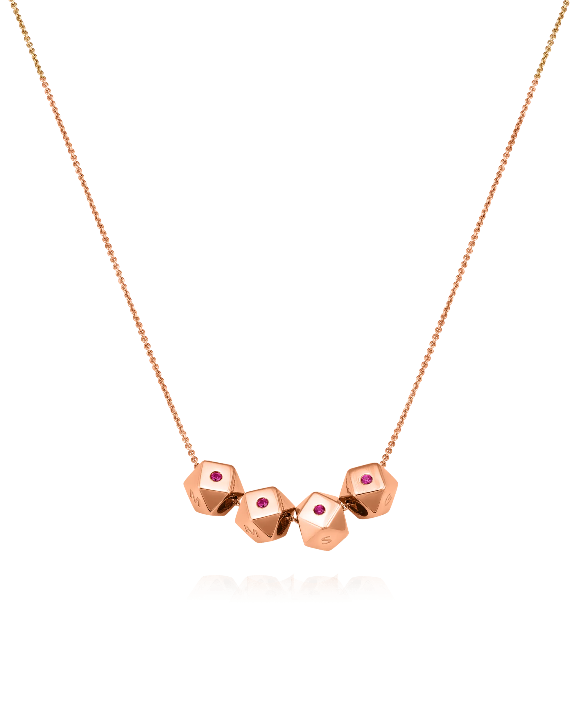 Hedra Necklace - 18K Rose Vermeil