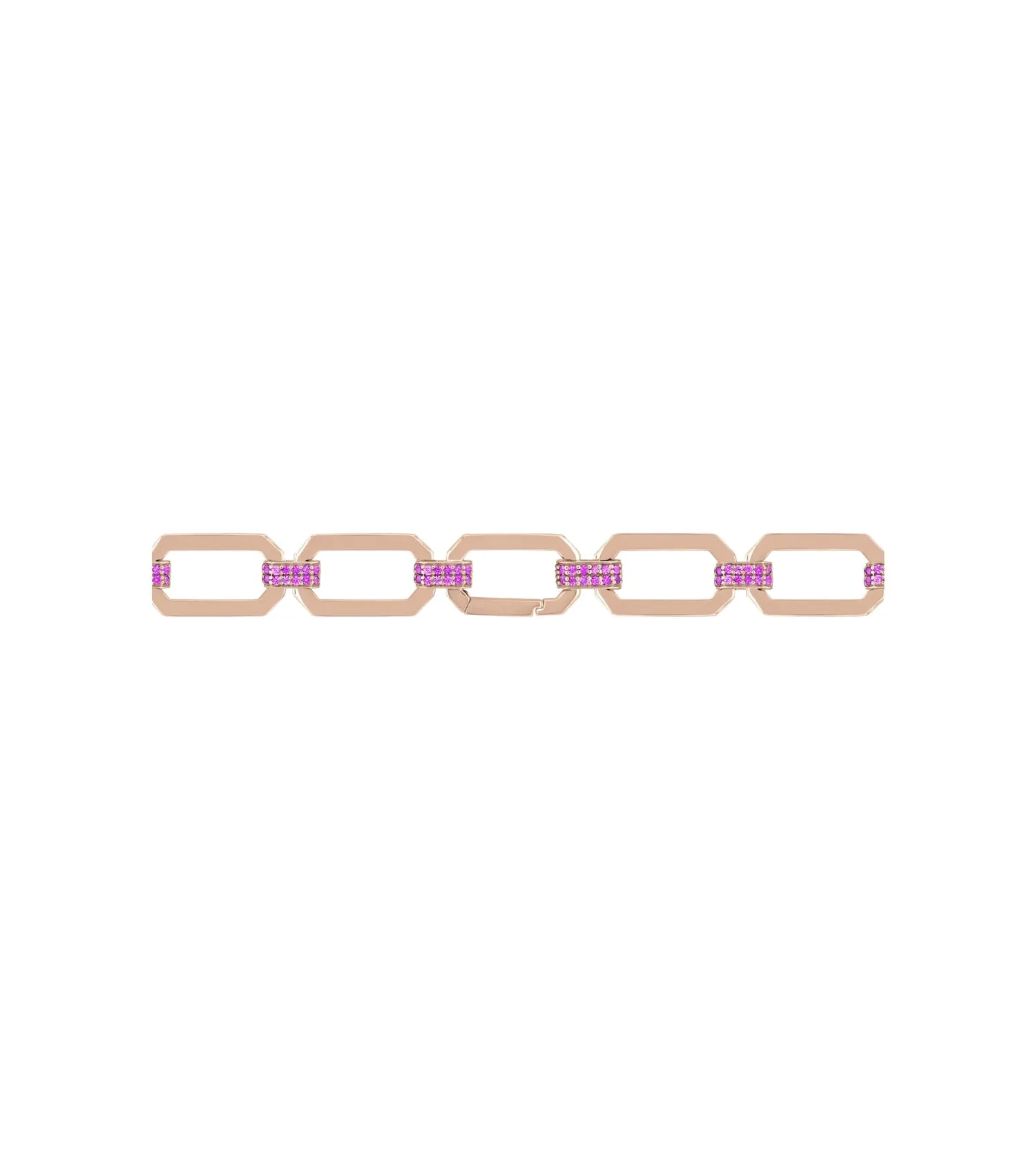 HEXA PINK CHAIN NECKLACE