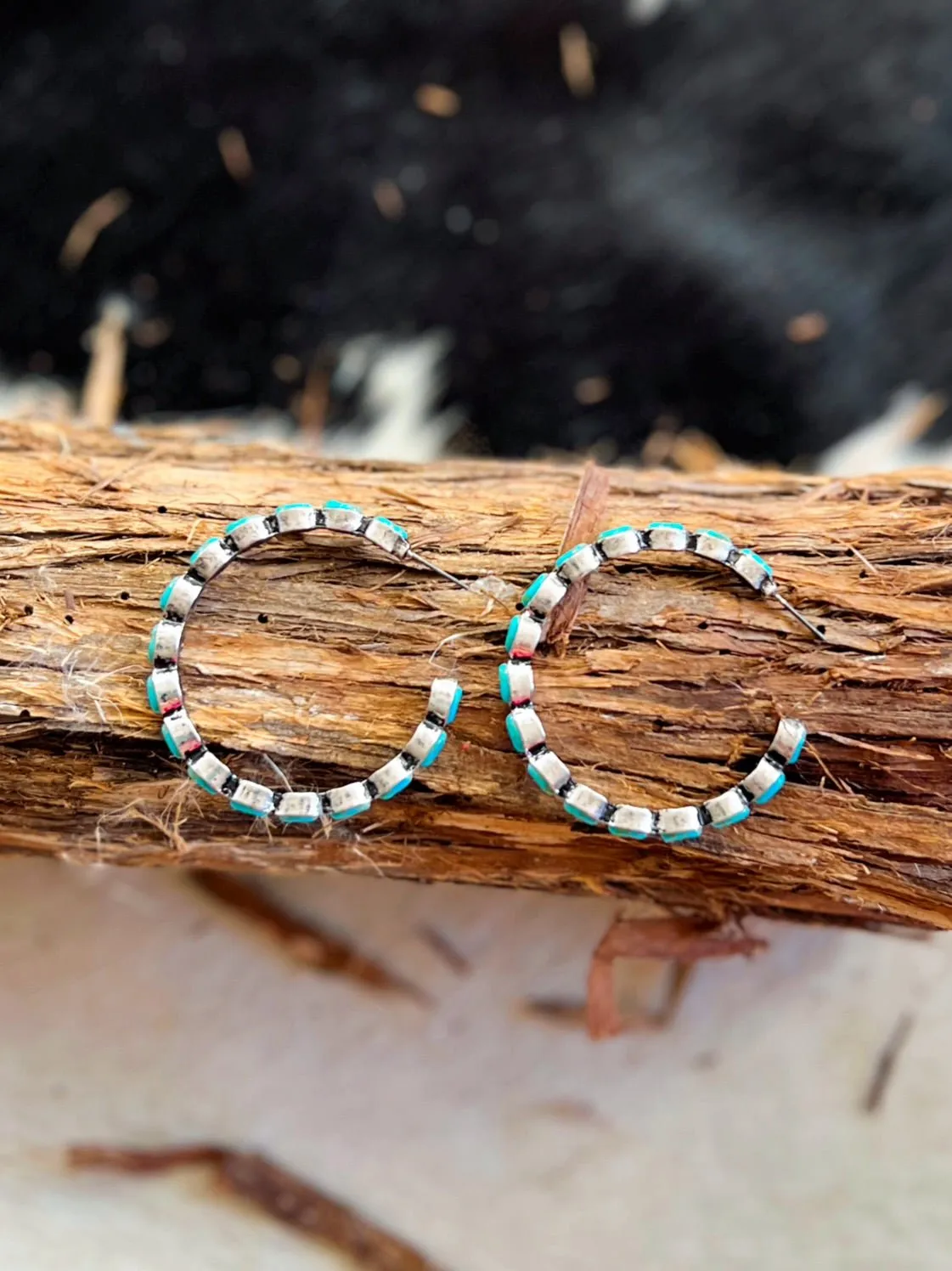 Hoops of Stones Earrings