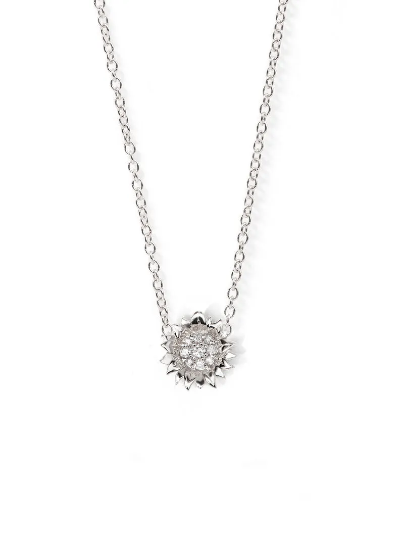 Hope Sunflower Pavé Necklace