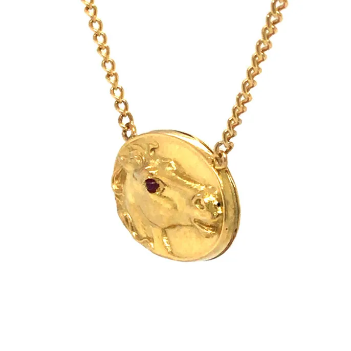 Horse Head Pendant Necklace