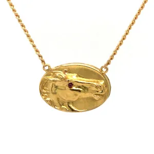 Horse Head Pendant Necklace