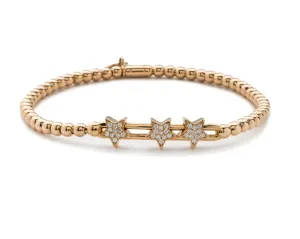 Hulchi Belluni 'Estelle Trinity' Floating Star Stretchy Bracelet (20383)