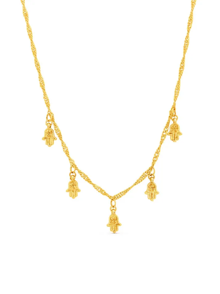 Inda Hamsa Charm Necklace