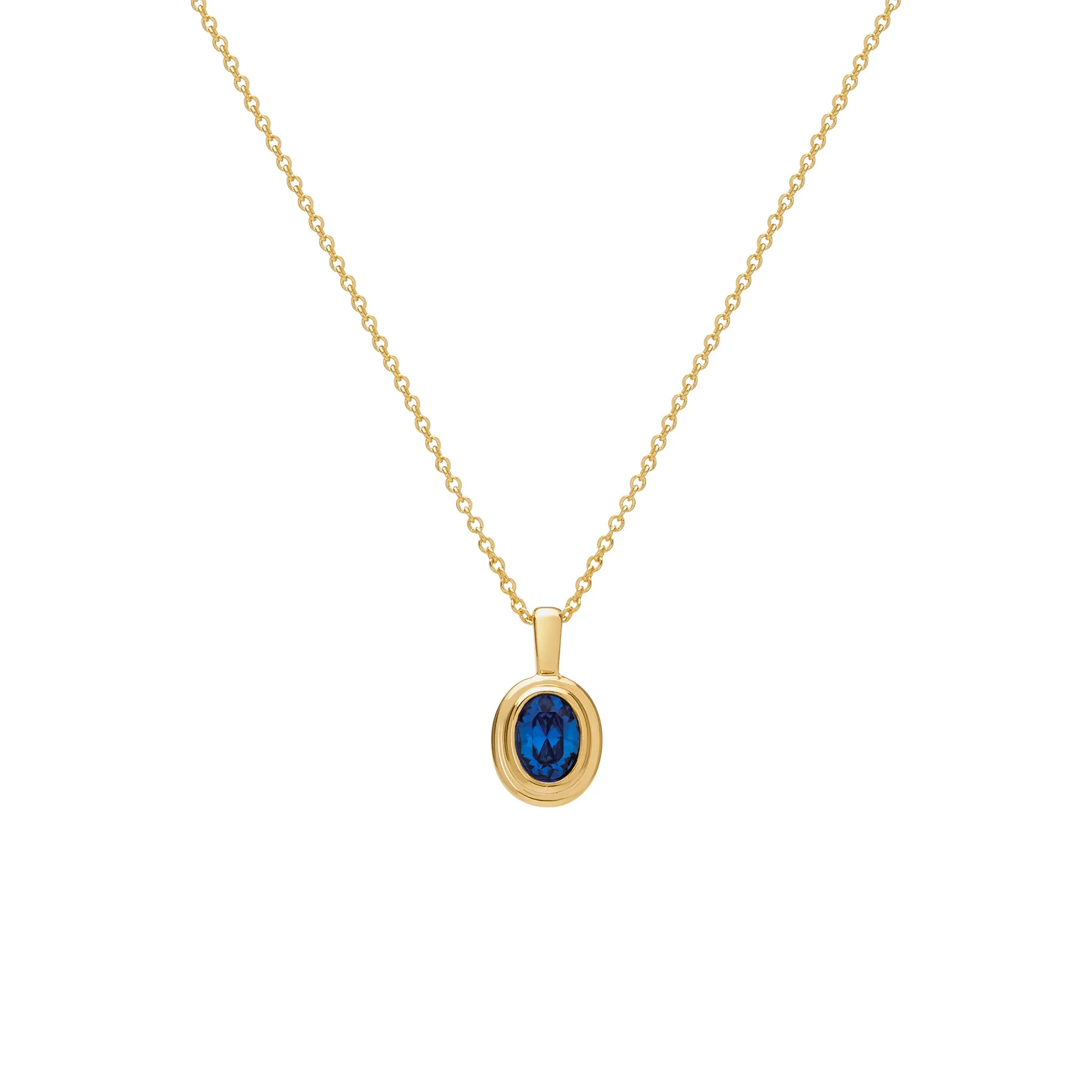 Ingrid Necklace - Sapphire Blue