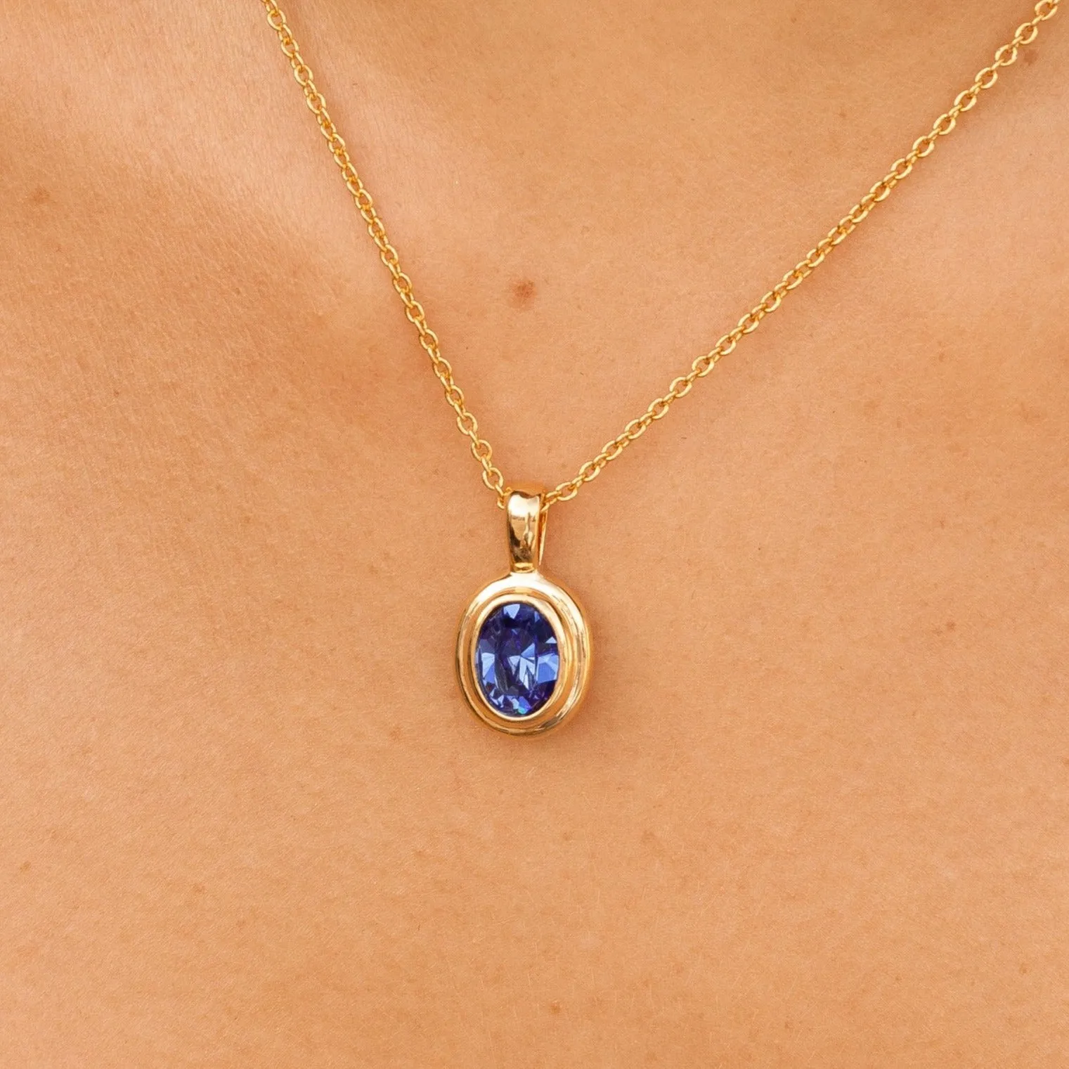 Ingrid Necklace - Sapphire Blue