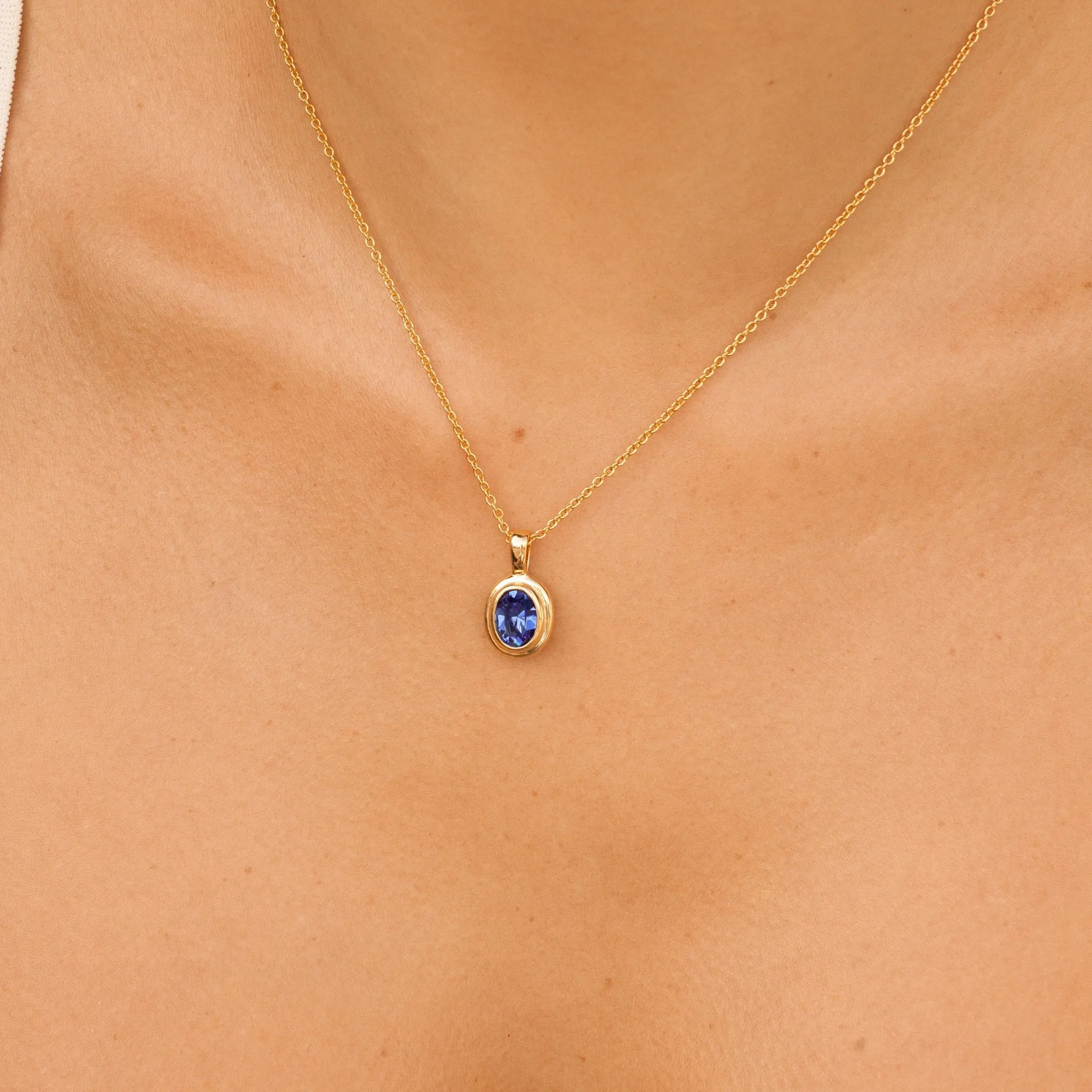 Ingrid Necklace - Sapphire Blue