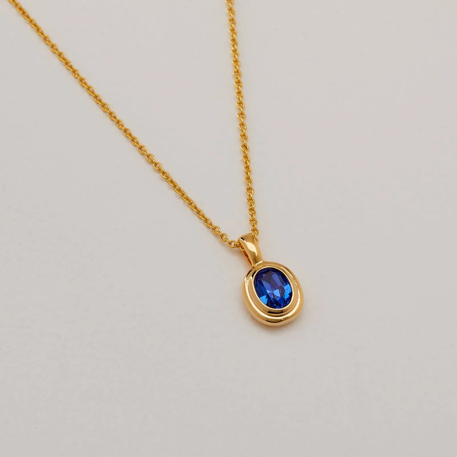 Ingrid Necklace - Sapphire Blue