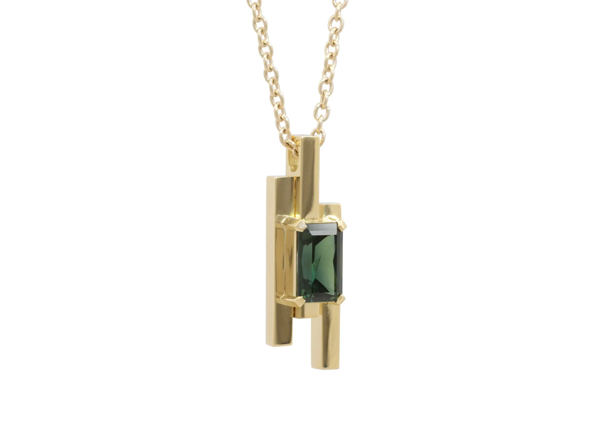 J3175 Gemstone Pendant, Yellow Gold