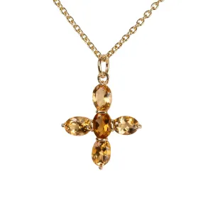 Jane Austen Citrine Replica Topaz Cross