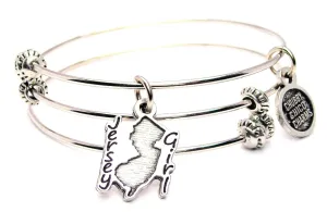 Jersey Girl Option 3 Triple Style Expandable Bangle Bracelet