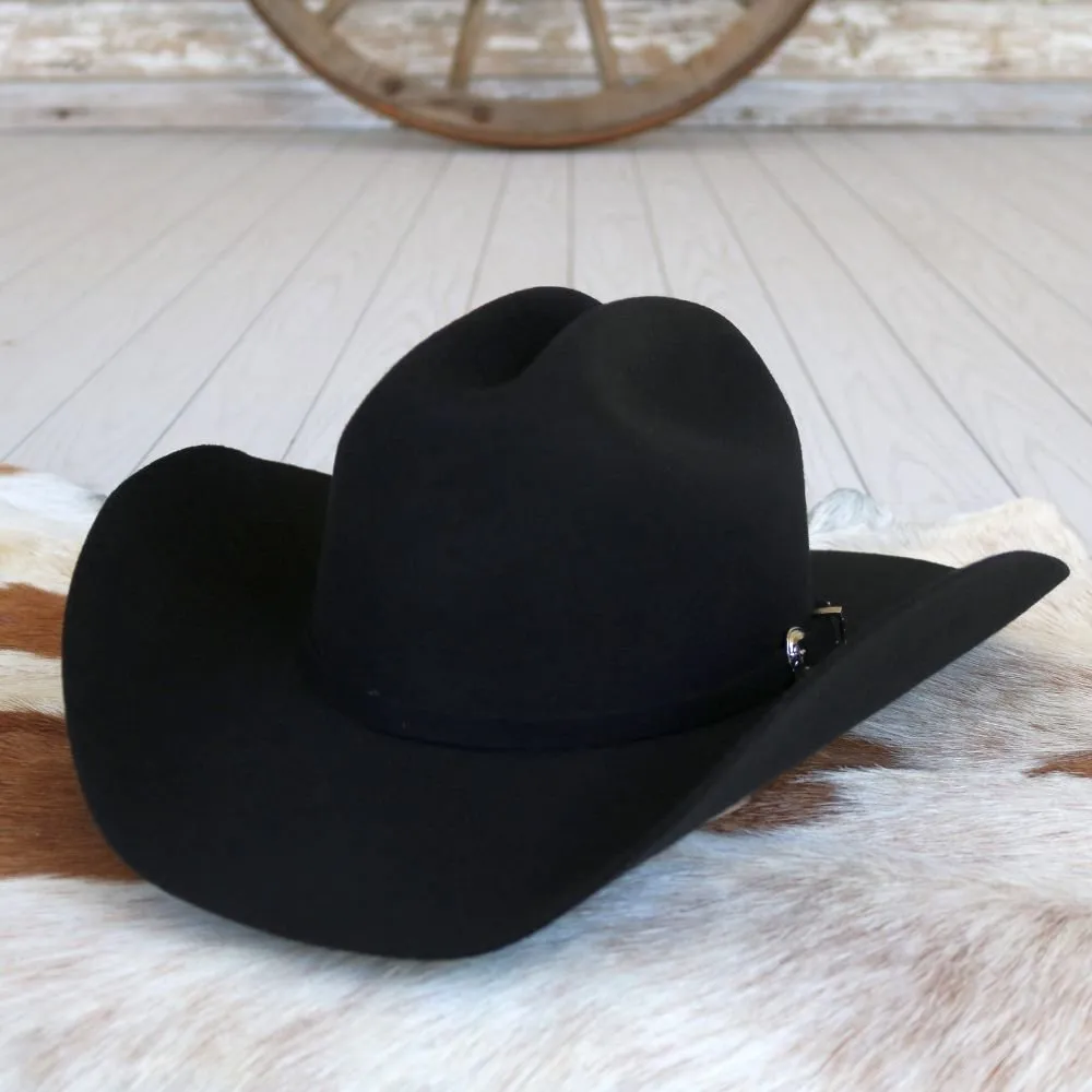 Justin 3X Black Wool Cowboy Hat - Laredo