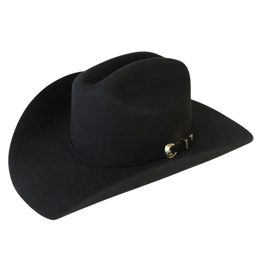 Justin 3X Black Wool Cowboy Hat - Laredo