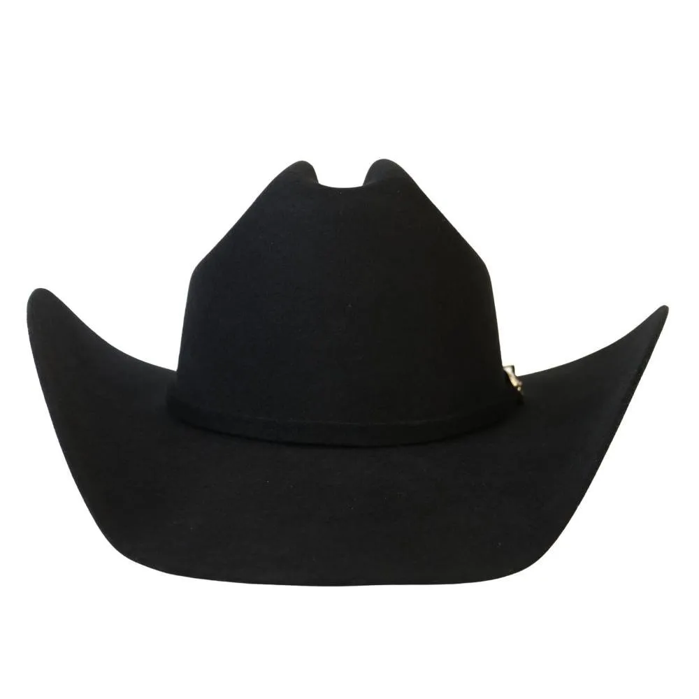 Justin 3X Black Wool Cowboy Hat - Laredo