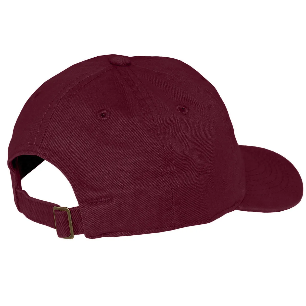 Kids Baseball Cap Cotton Adjustable Size - Burgundy