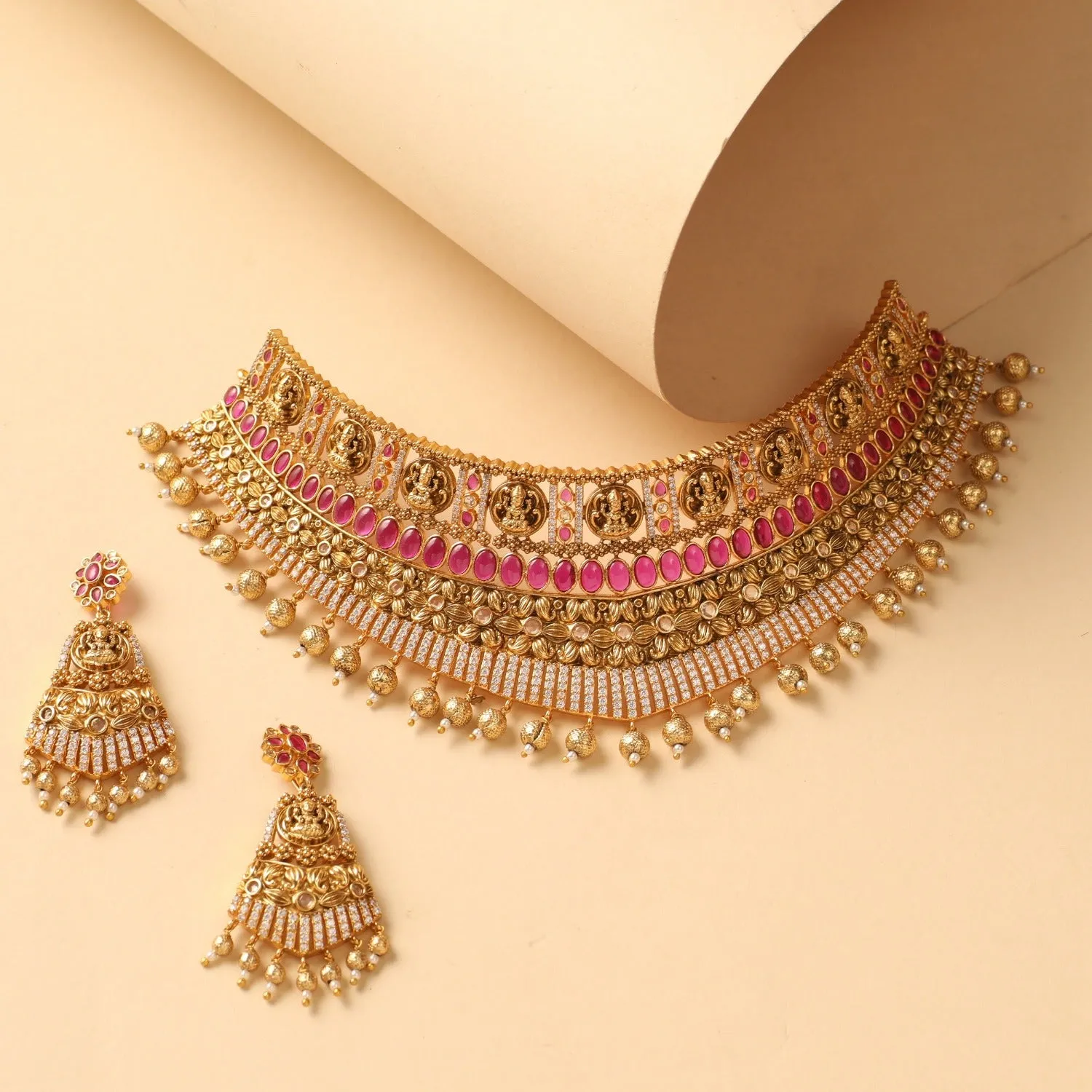 Kriya Antique Nakshi Choker Set